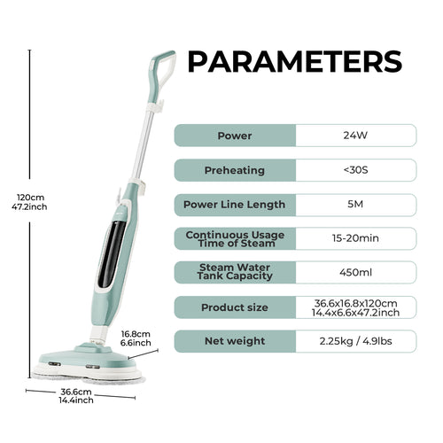 ePro-Select EV0403 Steam & Scrub Steam Mop